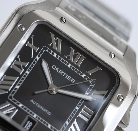 CARTIER SANTOS BLACK DIAL