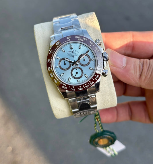 R*LEX DAYTONA ICE BLUEE PLATINUM RF.116506