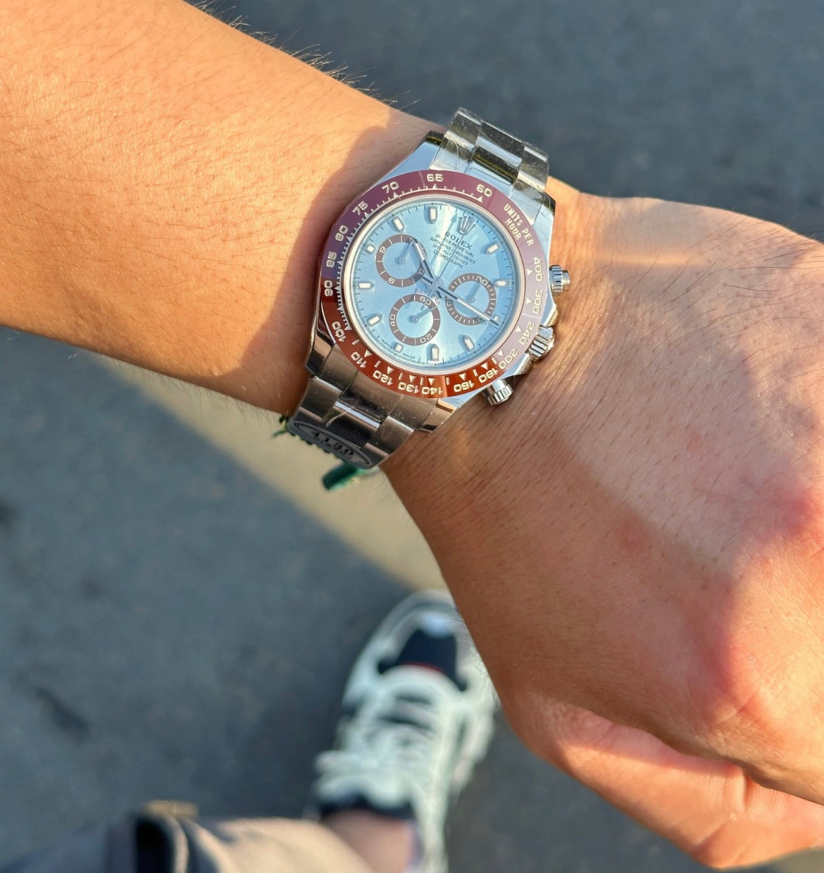 R*LEX DAYTONA ICE BLUEE PLATINUM RF.116506